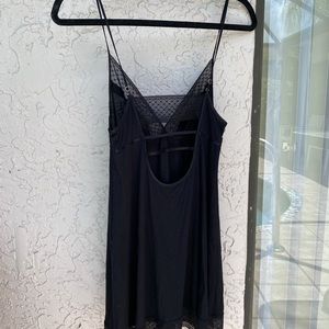 Victoria’s Secret Black NightGown with Lace Detailing
